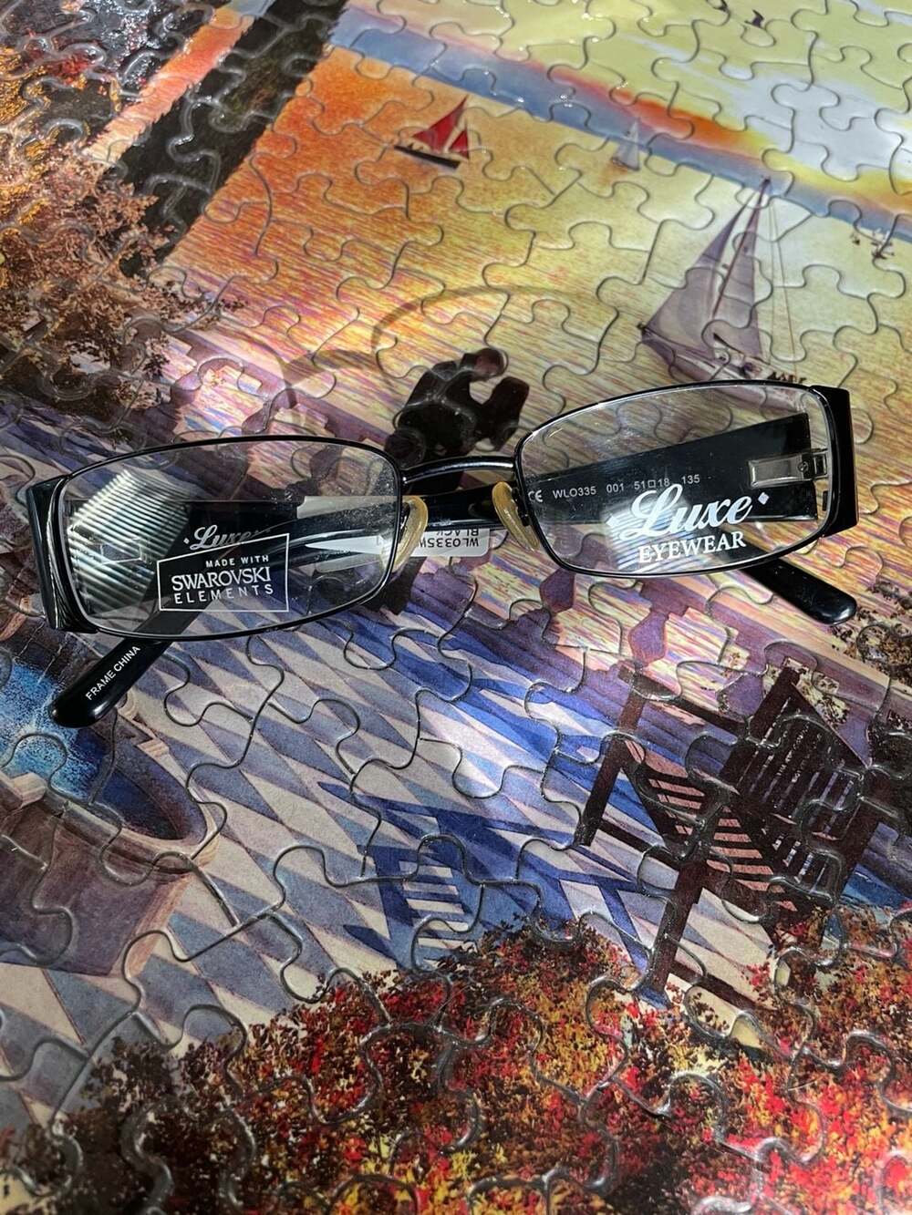 Luxe Eyewear by Swarovski Elements Glasses NWT y2K frames